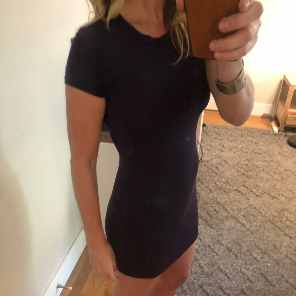 Deep purple bodycon dress